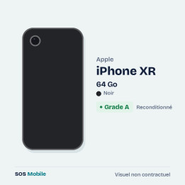Apple iPhone XR 64 Go Noir - Grade A
