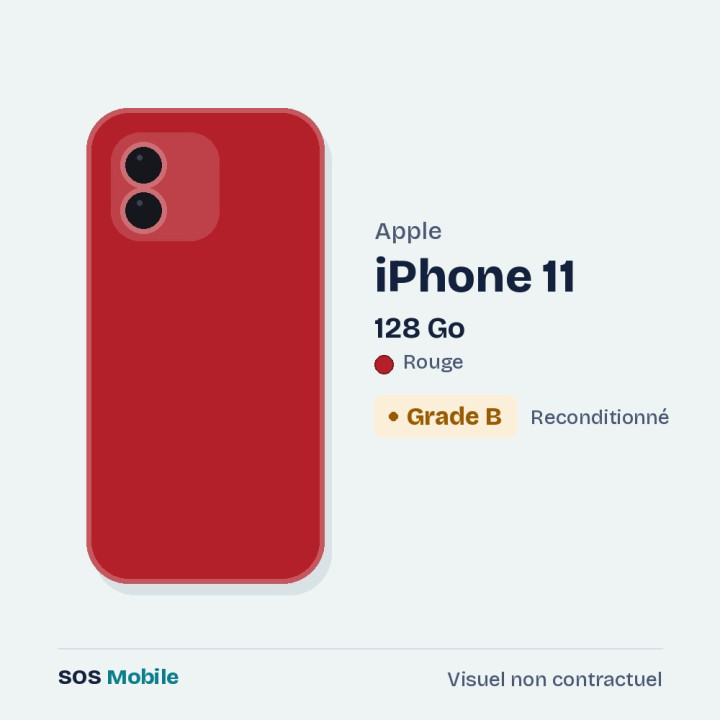 Apple iPhone 11 128 Go Rouge - Grade B