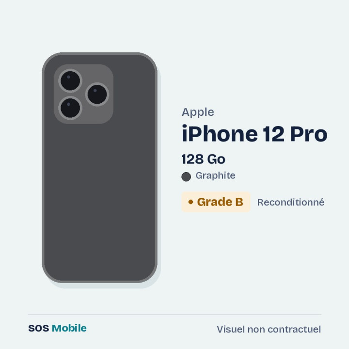 Apple iPhone 12 Pro 128 Go Graphite - Grade B