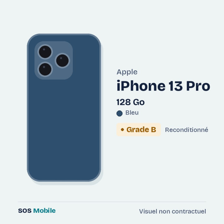 Apple iPhone 13 Pro 128 Go Bleu - Grade B
