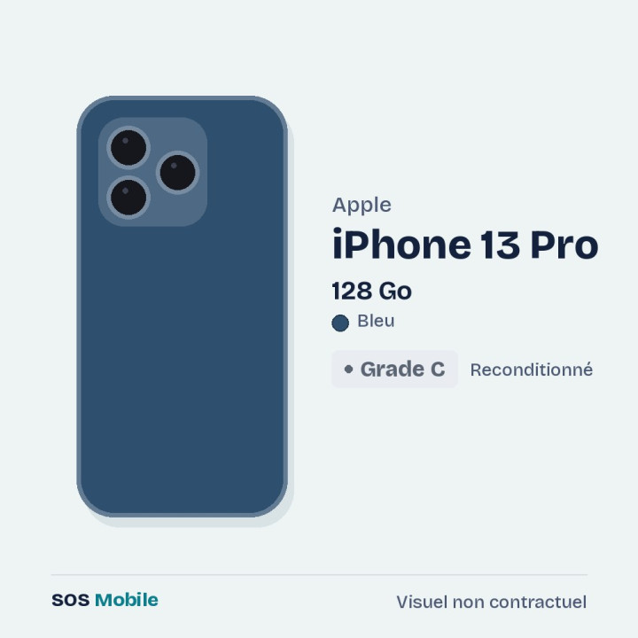 Apple iPhone 13 Pro 128 Go Bleu - Grade C