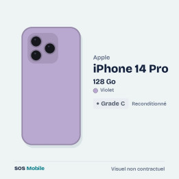 Apple iPhone 14 Pro 128 Go Violet - Grade C