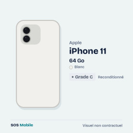 Apple iPhone 11 64 Go Blanc - Grade C