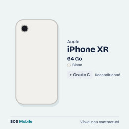 Apple iPhone XR 64 Go Blanc - Grade C