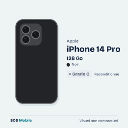 Apple iPhone 14 Pro 128 Go Noir - Grade C