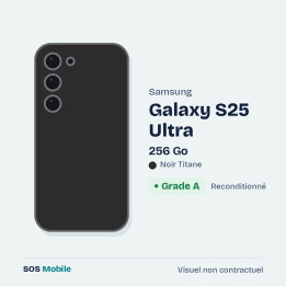 Samsung Galaxy S25 Ultra 256 Go Noir Titane - Grade A