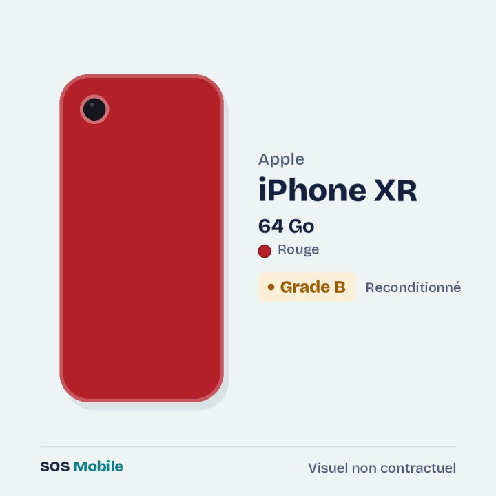 Apple iPhone XR 64 Go Rouge - Grade B